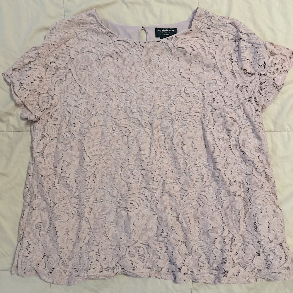 BOGO: Pink Lace Blouse